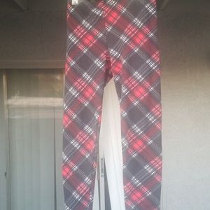 Plaid leggings